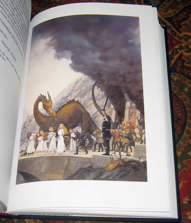 The Silmarillion, with Hand Drawn 'Balrog' Sketch