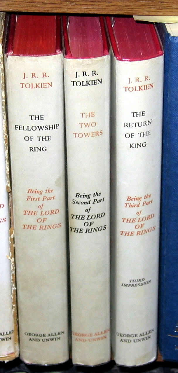 "The Lord of the Rings", 1957 Allen & Unwin Set, 7th/5th/3rd impressions, Very Good Plus/Very Good Plus