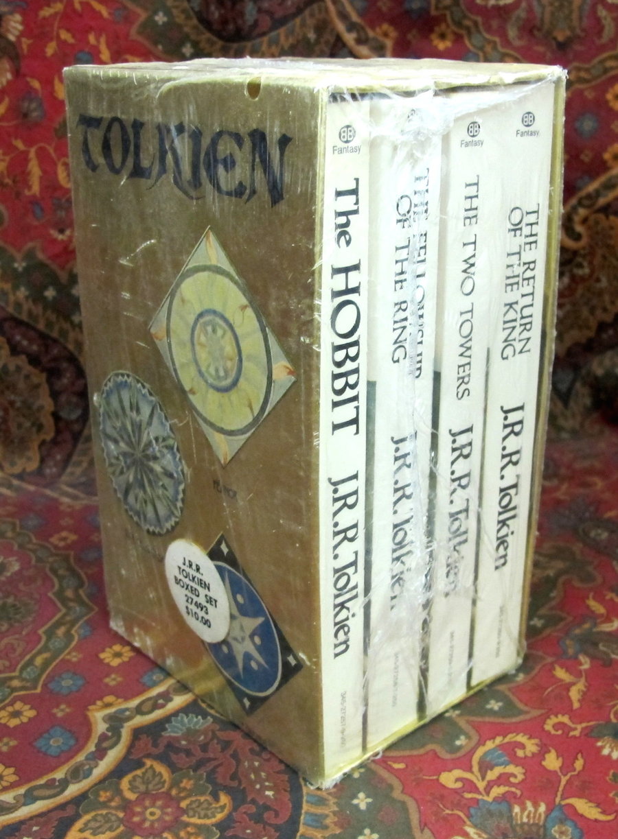 The Hobbit and The Lord of the Rings, Four Paperback Book Boxset from 1973, Still Sealed in Shrinkwrap