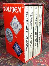 The Hobbit and The Lord of the Rings, Four Paperback Book Boxset from 1978, Unread, Uncreased Spines, Very Good Plus Condition, Red Slipcase