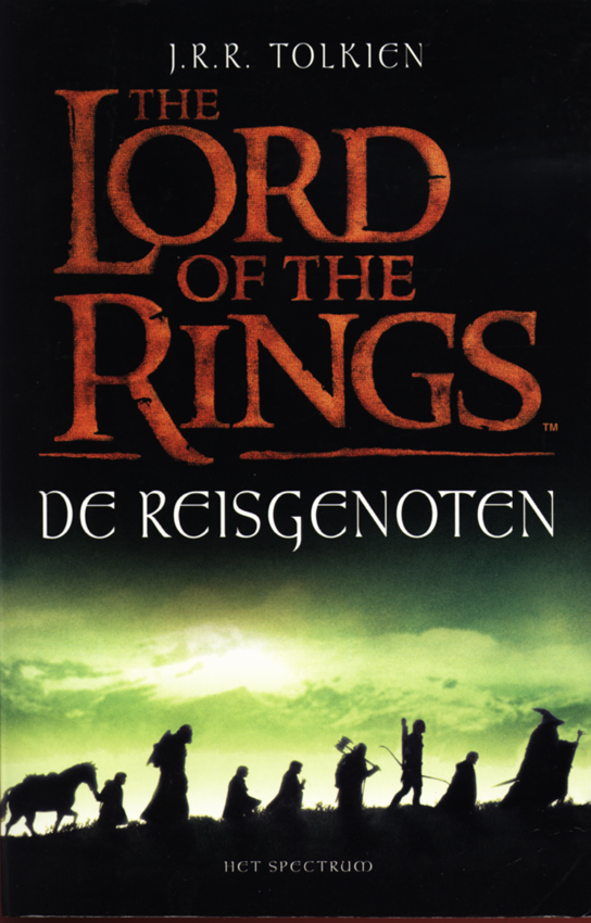 fellowship of ring book cover. Has a folded cover with the