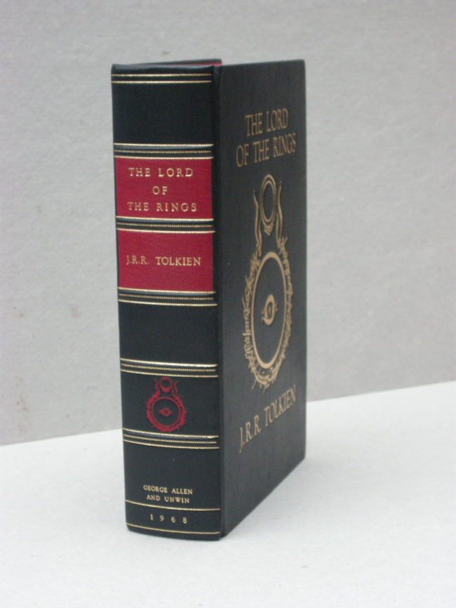 1968 Allen & Unwin Single Volume edition - rebound in black leather with red labels
